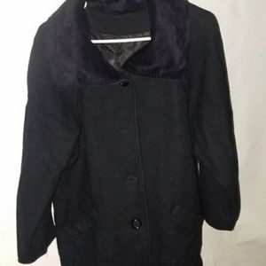 Black peacoat